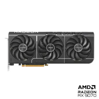 ASUS VGA AMD Radeon RX 9070 PRIME OC 16GB, RX 9070, 16GB GDDR6, 3xDP, 1xHDMI