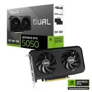 ASUS VGA NVIDIA GeForce RTX 5050 DUAL OC 8G, 8G GDDR6, 3xDP, 1xHDMI