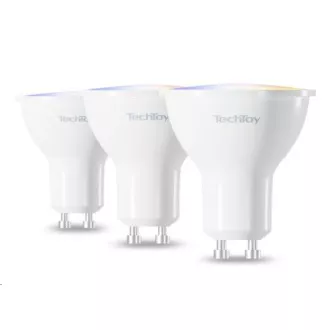 TechToy Intelligente Glühbirne RGB 4.7W GU10 ZigBee 3er Set