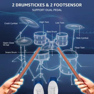 Smart Drumsticks AeroBand PocketDrum 2 PLUS - Holz