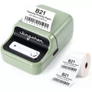 Niimbot Etikettendrucker B21S Smart, grün   Etikettenrolle 210 Stk.