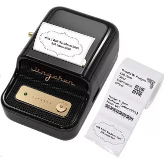 Niimbot Etikettendrucker B21S Smart, schwarz Etikettenrolle 210 Stk. Niimbot Etikettendrucker B21S Smart, schwarz Etikettenrolle 210 Stk.