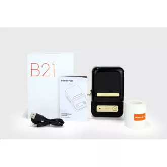 Niimbot Etikettendrucker B21S Smart, schwarz Etikettenrolle 210 Stk. Niimbot Etikettendrucker B21S Smart, schwarz Etikettenrolle 210 Stk.