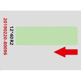 Niimbot Etiketten RP 12x40mm 160 Stück Grün für D11 und D110