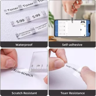 Niimbot Etiketten EP 14x30mm 210 Stück Transparent für D11 und D110 Niimbot Etiketten EP 14x30mm 210 Stück Transparent für D11 und D110