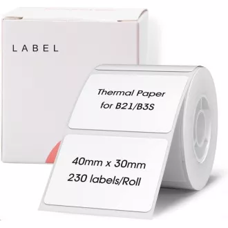 Niimbot Etiketten R 40x30mm 230 Stück Weiß für B21, B21S, B3S, B1