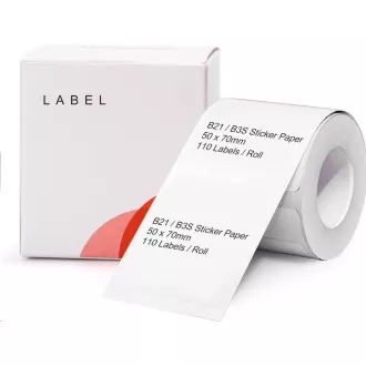 Niimbot-Etiketten R 50x70mm 110Stück Weiß für B21, B21S, B3S, B1 Niimbot-Etiketten R 50x70mm 110Stück Weiß für B21, B21S, B3S, B1