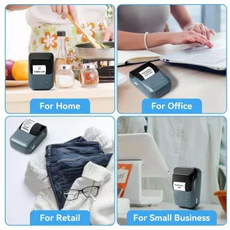 Niimbot Etikettendrucker B1 Smart, Seeblau   Etikettenrolle 210 Stk.