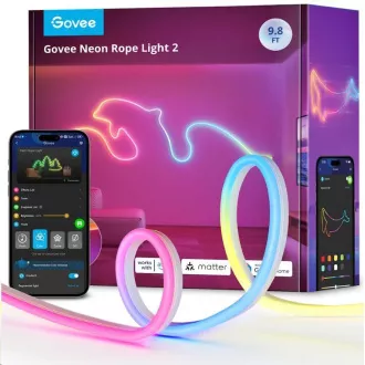 Govee Neon 2 MATTER flexibler LED-Streifen (3m) - RGBIC Govee Neon 2 MATTER flexibler LED-Streifen (3m) - RGBIC