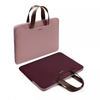 tomtoc Light-A21 Zweifarbige schlanke Laptop-Tasche, 13, 5 Zoll - Himbeere