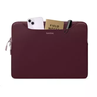 tomtoc Light-A21 Zweifarbige schlanke Laptop-Tasche, 13, 5 Zoll - Himbeere