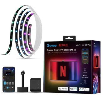 Govee Hintergrundbeleuchtung 3S Netflix TV 55-65 SMART LED Hintergrundbeleuchtung RGBICW Govee Hintergrundbeleuchtung 3S Netflix TV 55-65 SMART LED Hintergrundbeleuchtung RGBICW