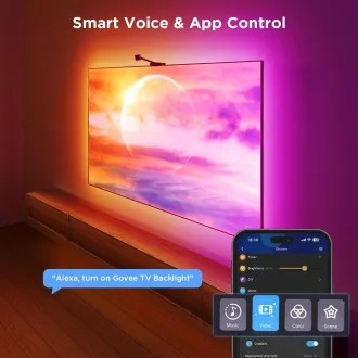Govee Hintergrundbeleuchtung 3S Netflix TV 55-65 SMART LED Hintergrundbeleuchtung RGBICW Govee Hintergrundbeleuchtung 3S Netflix TV 55-65 SMART LED Hintergrundbeleuchtung RGBICW