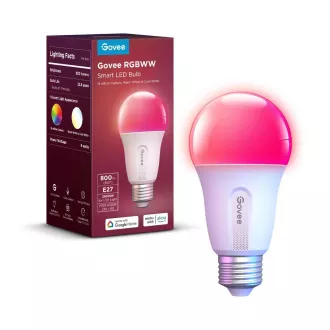 Govee Smart Glühbirne RGBWW 9W-60W 800lm E27 Lange Lebensdauer Govee Smart Glühbirne RGBWW 9W-60W 800lm E27 Lange Lebensdauer