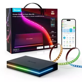 Govee AI Sync Box 2 Smart TV RGBICW Hintergrundbeleuchtung 55-65"