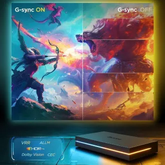 Govee AI Sync Box 2 Smart TV RGBICW Hintergrundbeleuchtung 55-65"