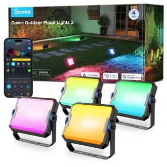 Govee Flutlichter 2 SMART LED-Leuchten für den Außenbereich 4 Stk. Govee Flutlichter 2 SMART LED-Leuchten für den Außenbereich 4 Stk.