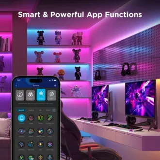 Govee WiFi RGBICW Smart PRO LED-Streifen 3m Matter - besonders langlebig Govee WiFi RGBICW Smart PRO LED-Streifen 3m Matter - besonders langlebig