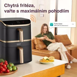 Cosori Turbo Tower Pro Smart Heißluftfritteuse 10, 8l schwarz