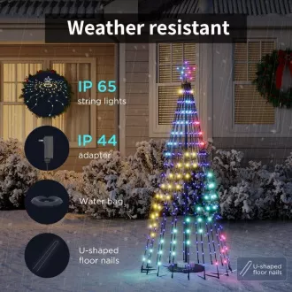 Govee RGBIC Weihnachtsbaum mit Stern 1, 8m Matter Govee RGBIC Weihnachtsbaum mit Stern 1, 8m Matter