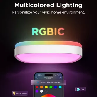Govee RGBICWW Smart Runde Deckenleuchte 2400lm 30cm Matter