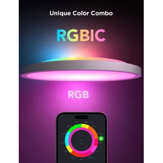 Govee RGBICWW Smart Runde Deckenleuchte 2400lm 30cm Matter