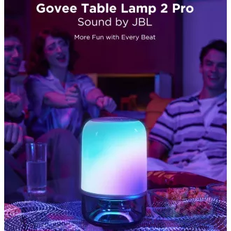 Govee Tischleuchte 2 RGBW Kabellose Lautsprecherlampe - JBL Sound