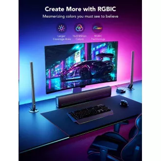Govee Smart Gaming WiFi LED Panel   Smart Dual Controller Weiß
