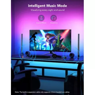 Govee Smart Gaming WiFi LED Panel   Smart Dual Controller Weiß