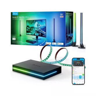 Govee AI Sync Box Kit 2 Smart PC Beleuchtungsset 27-34" LED-Panels Govee AI Sync Box Kit 2 Smart PC Beleuchtungsset 27-34" LED-Panels