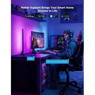 Govee AI Sync Box Kit 2 Smart PC Beleuchtungsset 27-34" LED-Panels Govee AI Sync Box Kit 2 Smart PC Beleuchtungsset 27-34" LED-Panels