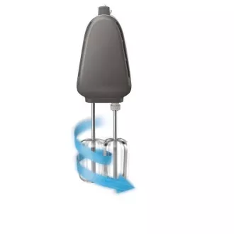 Philips HR3740/00 Viva Collection Handrührer, 450 W, Doppelquirl, 5 Geschwindigkeitsstufen, Turbofunktion, weiß