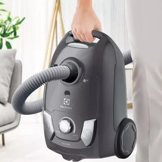 Electrolux Easy Go EEG44IGM Beutelstaubsauger, 750 W, auswaschbarer Filter, Leistungsregelung, Teleskoprohr, grau Electrolux Easy Go EEG44IGM Beutelstaubsauger, 750 W, auswaschbarer Filter, Leistungsregelung, Teleskoprohr, grau