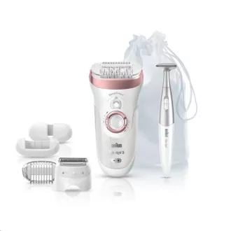 Braun Silk-épil 9-890 Rose Gold Epilierer, SensoSmart, Trocken- und Nassrasur, 2 Geschwindigkeiten, Massagesystem, Geschenk-Edition