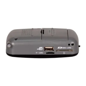 Orava RP 130 tragbarer Radioempfänger, SD-Karte, Kopfhörerausgang, LED-Display, FM-Radio, USB, AUX-Eingang, schwarz