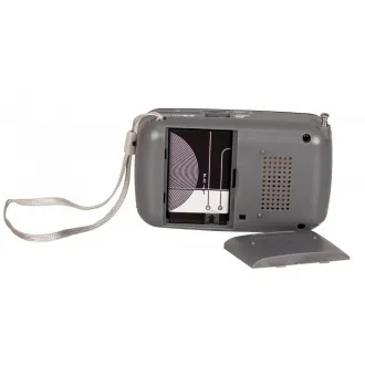 Orava RP 130 tragbarer Radioempfänger, SD-Karte, Kopfhörerausgang, LED-Display, FM-Radio, USB, AUX-Eingang, schwarz