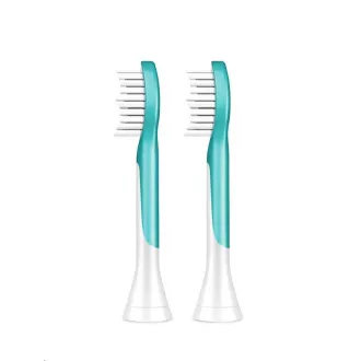 Philips HX6042/33 Sonicare für Kinder, Ersatzköpfe, für Kinder, Standardgröße, 2 Stück, aufsteckbar, aqua
