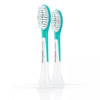 Philips HX6042/33 Sonicare für Kinder, Ersatzköpfe, für Kinder, Standardgröße, 2 Stück, aufsteckbar, aqua