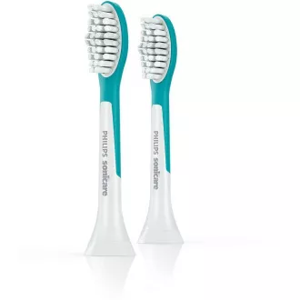Philips HX6042/33 Sonicare für Kinder, Ersatzköpfe, für Kinder, Standardgröße, 2 Stück, aufsteckbar, aqua