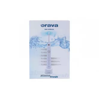Orava Stomafresh Schallzahnbürste, 5 Funktionen, Reiseetui, Timer, weiß