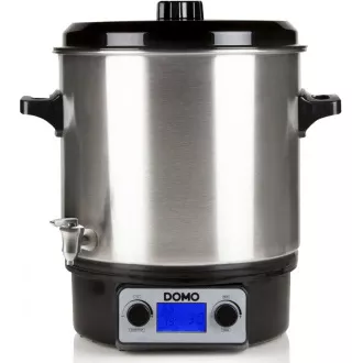 DOMO DO42326PC LCD-Kochtopf aus Edelstahl