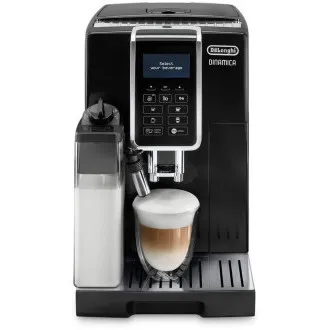 DeLonghi Dinamica ECAM 350.55.B Kaffeevollautomat, 15 bar, integriertes Mahlwerk, Milchsystem, Kaffeesatzbehälter