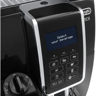 DeLonghi Dinamica ECAM 350.55.B Kaffeevollautomat, 15 bar, integriertes Mahlwerk, Milchsystem, Kaffeesatzbehälter