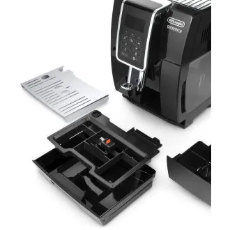 DeLonghi Dinamica ECAM 350.55.B Kaffeevollautomat, 15 bar, integriertes Mahlwerk, Milchsystem, Kaffeesatzbehälter