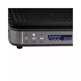 Orava Grillchef-3 elektrischer Kontaktgrill, 2000 W, LCD-Display, Timer, digitale Steuerung