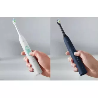Elektrische Zahnbürste Philips Sonicare HX6851/34, Schallzahnbürste, 3 Betriebsarten, Timer, weiß und marineblau