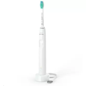 Philips HX3675/13 Sonicare 3100 Zahnbürsten-Set, Erwachsene, 31000 Schwingungen/min, Timer, Drucksensor, weiß Philips HX3675/13 Sonicare 3100 Zahnbürsten-Set, Erwachsene, 31000 Schwingungen/min, Timer, Drucksensor, weiß