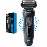 Braun Series 5 51-B1000s Elektrorasierer, Bart und Gesicht, kabellos, Klinge, schwarz/blau