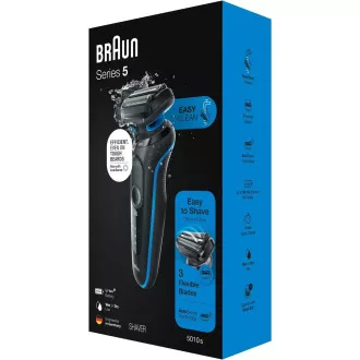 Braun Series 5 51-B1000s Elektrorasierer, Bart und Gesicht, kabellos, Klinge, schwarz/blau