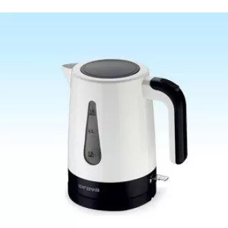 Orava VK-2015 elektrischer Wasserkocher, 1200 W, 1,2 l, automatische Abschaltung, weiß/schwarz Orava VK-2015 elektrischer Wasserkocher, 1200 W, 1,2 l, automatische Abschaltung, weiß/schwarz